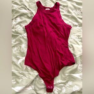 ADC small maroon tank bodysuit!!